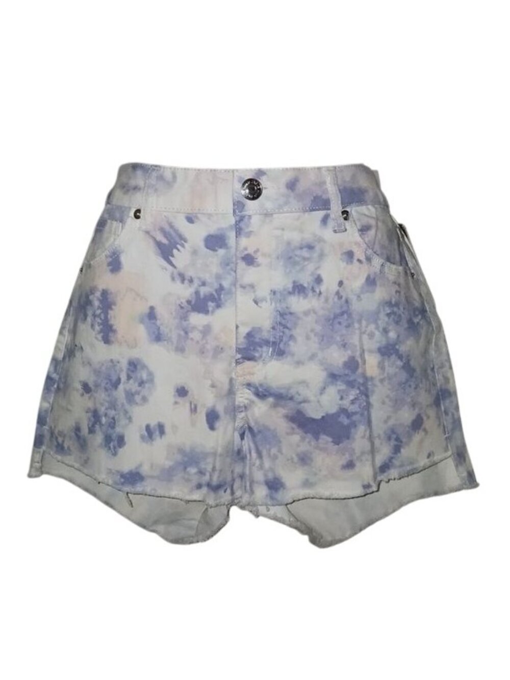 Wild Fable Purple Tie Dye High Waist Jean Shorts - Picture 5 of 8
